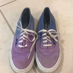 Purple and Blue Ombré Vans